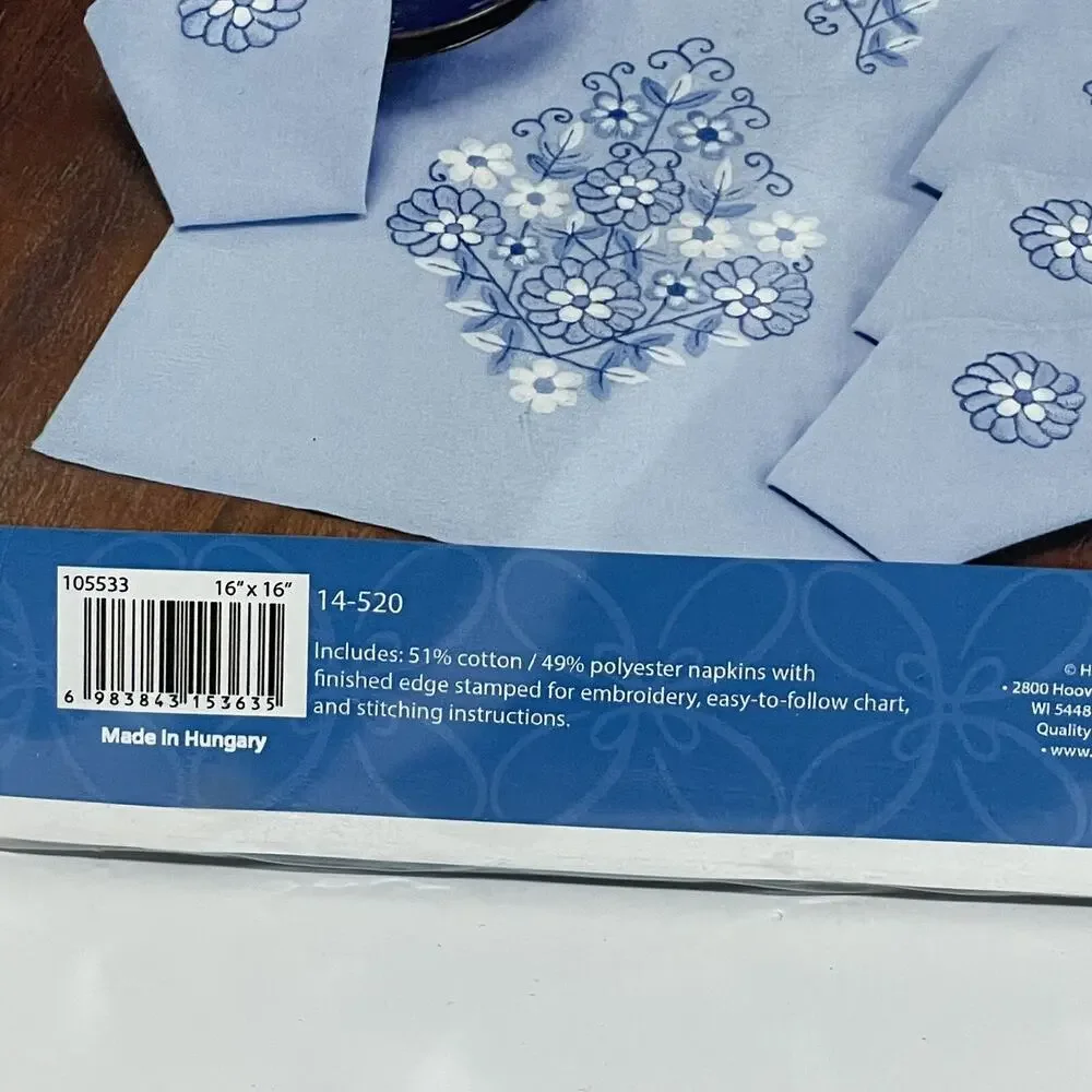 Craftways Braxton Napkins 14-520 Set of 4 for Needlepoint by Herrschners,‎ Inc.